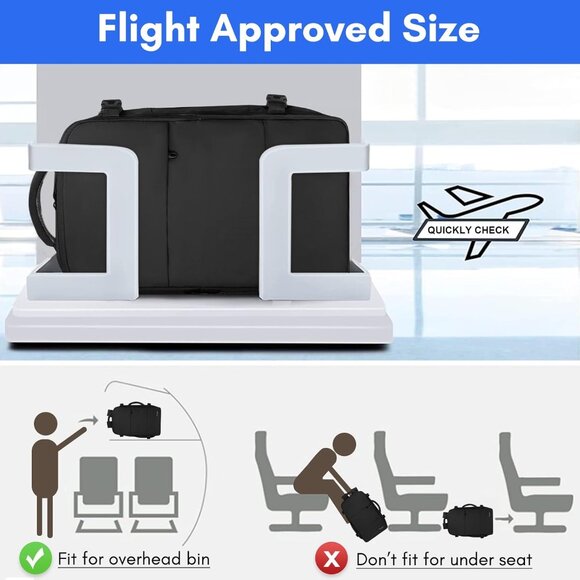 Taygeer Women's Black Travel Backpack Carry On 15.6inch Laptop Backpack - Picture 5 of 10